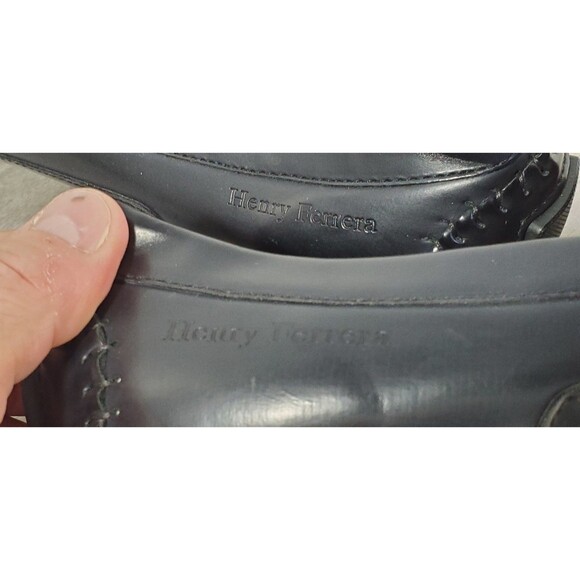HENRY FERRERA PRINCE MEN\'S SHOES BLACK SLIP ON COMFORT LOAFERS SIZE 11